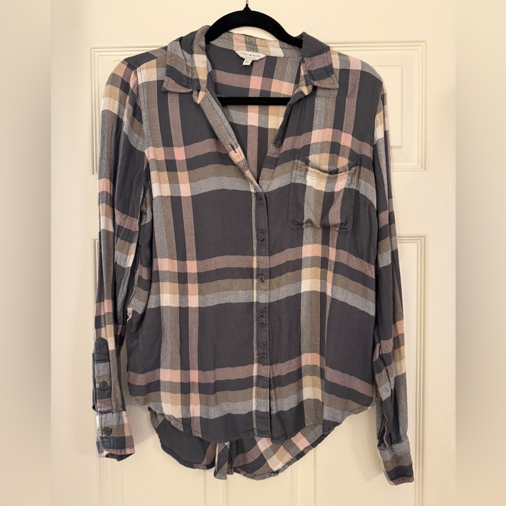 Lucky Brand Women’s Plaid Shirt